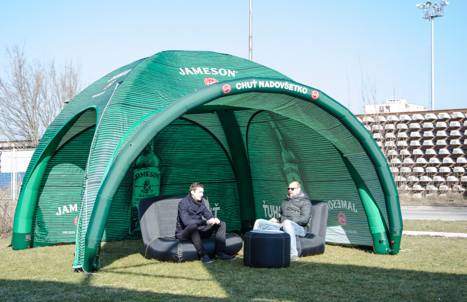 Square Jameson event tent AXION4EVENT