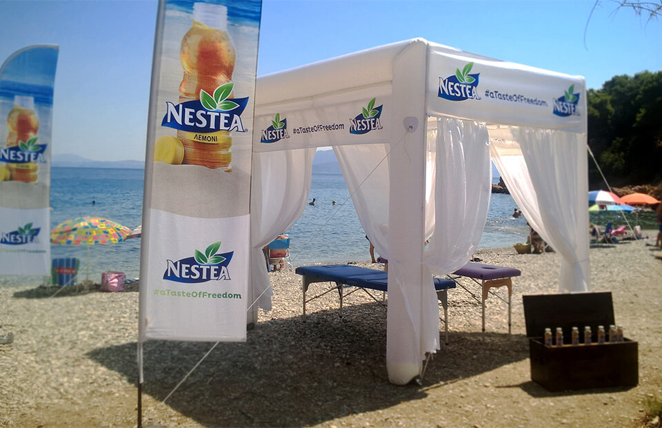  Cube shape inflatable event tent NESTEA by AXION4EVENT